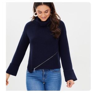 New! Karen Millen Merino Wool Jumper Dark Blue